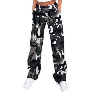 NWT Lepunuo Cargo Pants for Women Y2K Streetwear Size M